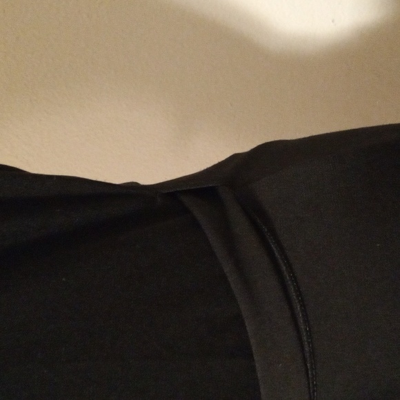 Studio M Black Short Flutter Sleeve Classic Wrap Dress Size Medium - Picture 9 of 10